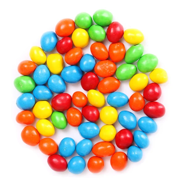 beyaz izole renkli şeker