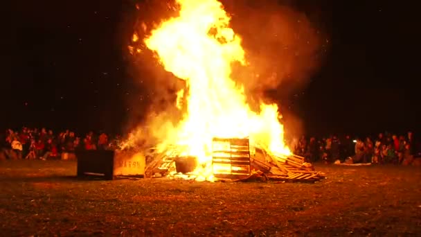 Fire Inferno Time Lapse — Stock Video