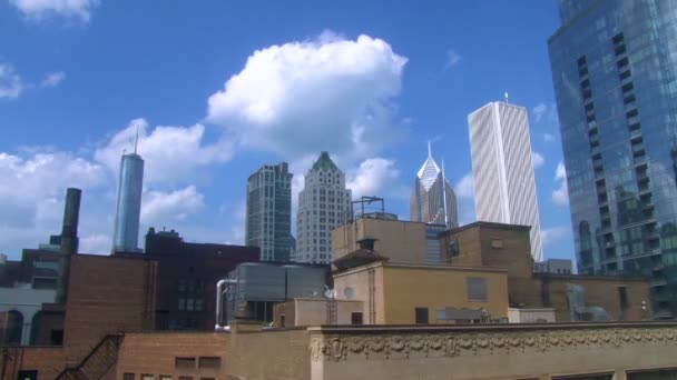 Soliga chicago city — Stockvideo