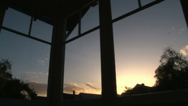 Tormenta del atardecer Time Lapse — Vídeos de Stock