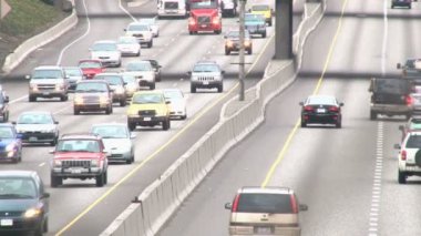 Portland, oregon çevre yolu üzerinde trafik.