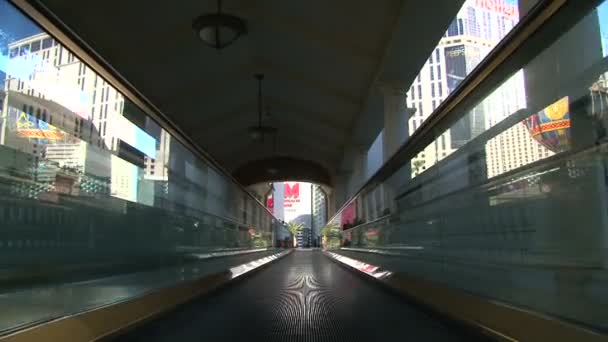 Paseos en tren en el túnel de la ciudad — Vídeos de Stock