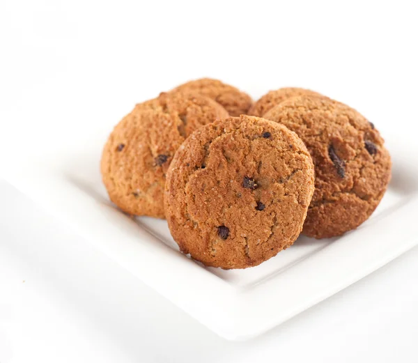 Вівсяне печиво з шоколадними чіпсами — стокове фото