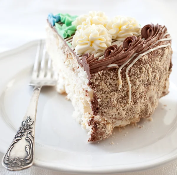 renkli buzlanma ile pasta