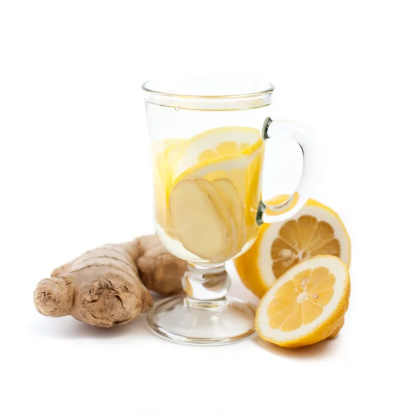 Имбирный и лимонный напиток — стоковое фото