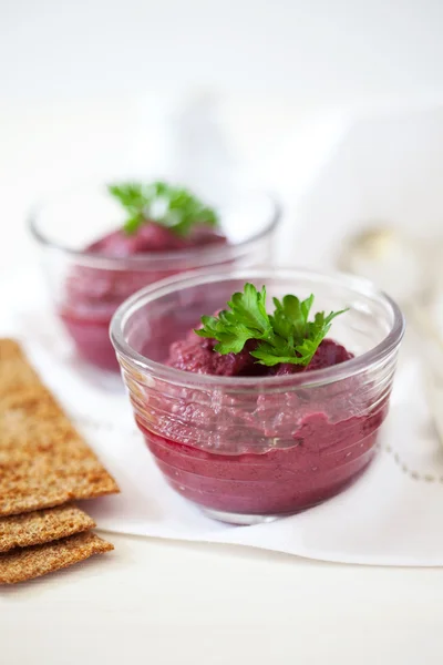 Rödbeta mousse — Stockfoto