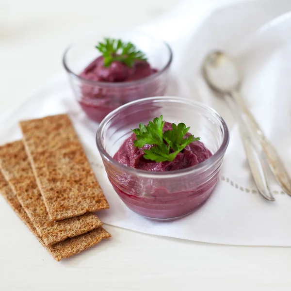 Rödbeta mousse — Stockfoto