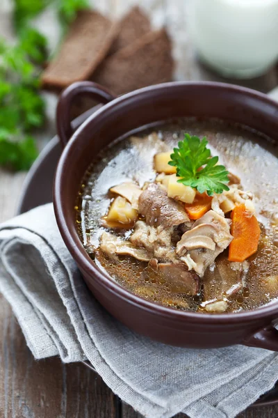 Zuppa di funghi — Foto Stock