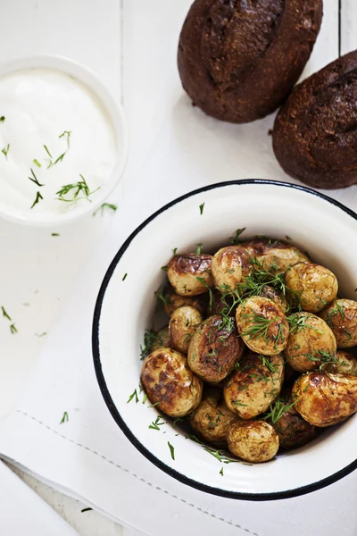 Baked potatoes — Stock Photo, Image