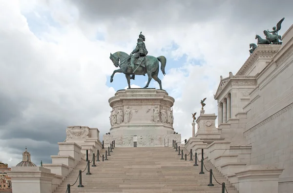 Vittorio Emanuele II Monumento o Altar de la Patria en Roma — Foto de Stock