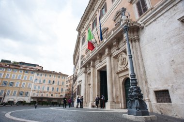 Roma - 13 Eylül. Montecitorio palace, Roma, o koltuk