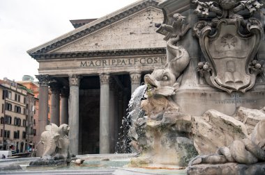 Antik Roma Tapınağı Pantheon dış görünümü