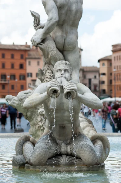 Fontana del Moro en Piazza Navona. Roma, Italia . —  Fotos de Stock