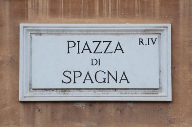 meşhur piazza di spagna sokak tabak. Roma. İtalya.