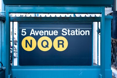 High street - new York'un brooklyn Köprüsü metro istasyonu