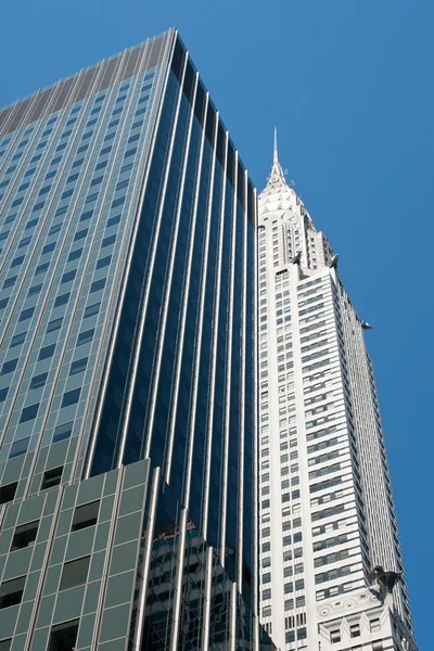 Edificio Chrysler en la ciudad de Nueva York. Vista desde abajo —  Fotos de Stock