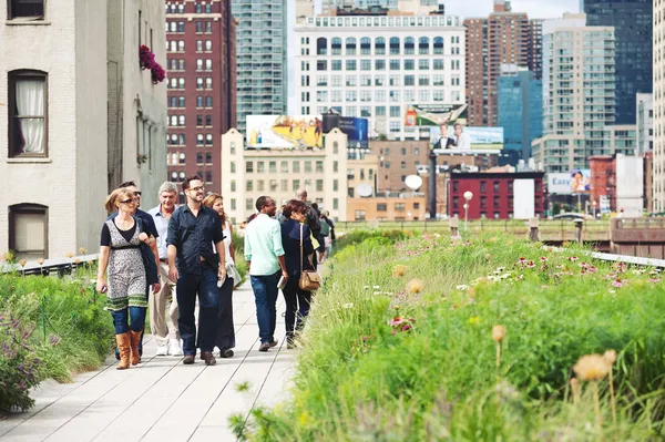 NEW YORK CITY - JUN 24: High Line Park in NYC on June 24th, 2012 — Stock Photo, Image