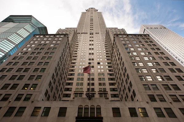 Edificio Chrysler en la ciudad de Nueva York. Vista desde abajo —  Fotos de Stock