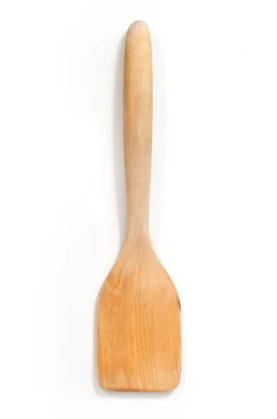 Utensil de madera de cocina aislado sobre fondo blanco. Vista desde arriba —  Fotos de Stock