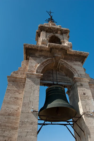 Καμπάνα από τον καθεδρικό ναό micalet καμπάνα πύργος στη Βαλένθια, Ισπανία — 图库照片