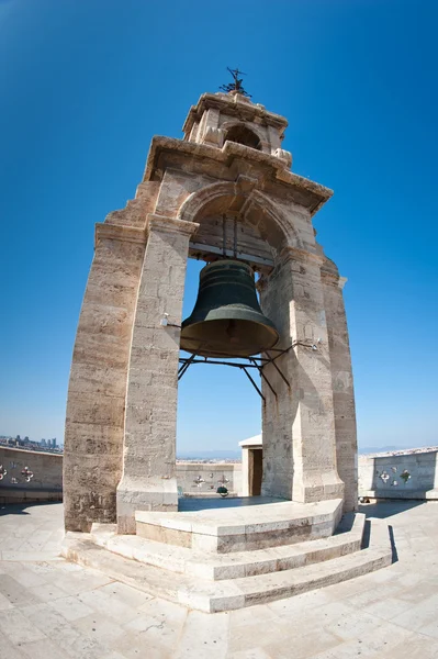 Bell van de micalet bell tower kathedraal in valencia, Spanje — Stockfoto