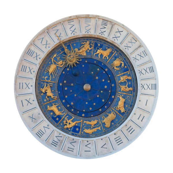 Астрономічний годинник зі скульптурами. Венеція, Італія — стокове фото