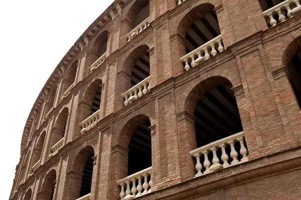 Detail of Plaza de toros (bullring) in Valencia, Spain. The stadium was built by architect Sebastian Monleon in 1851 — Stock Photo, Image