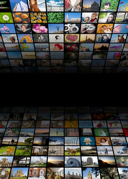 farklı görüntü tarafından yapılan çoklu ortam arka plan