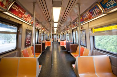 New York City - 26 Haziran: Boş metro vagonu