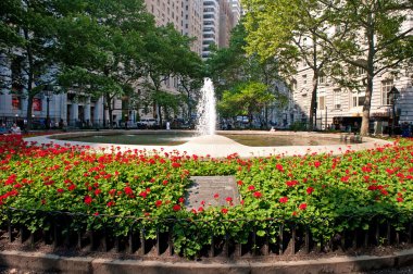 New York - 29 Haziran: Bowling Green Park'ta rahatlatıcı