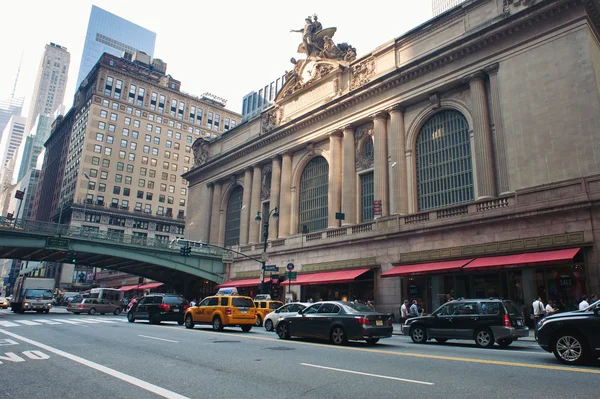 New York City - 29. června: Nádraží Grand Central Station podél 42nd Street — Stock fotografie