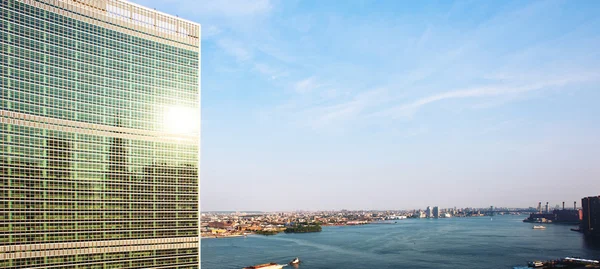 New York City - 22 czerwca: Organizacja Narodów Zjednoczonych w Manhattan — Zdjęcie stockowe