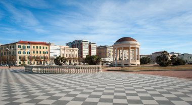 Mascagni Teras Denizi, livorno önünde. Toskana, İtalya