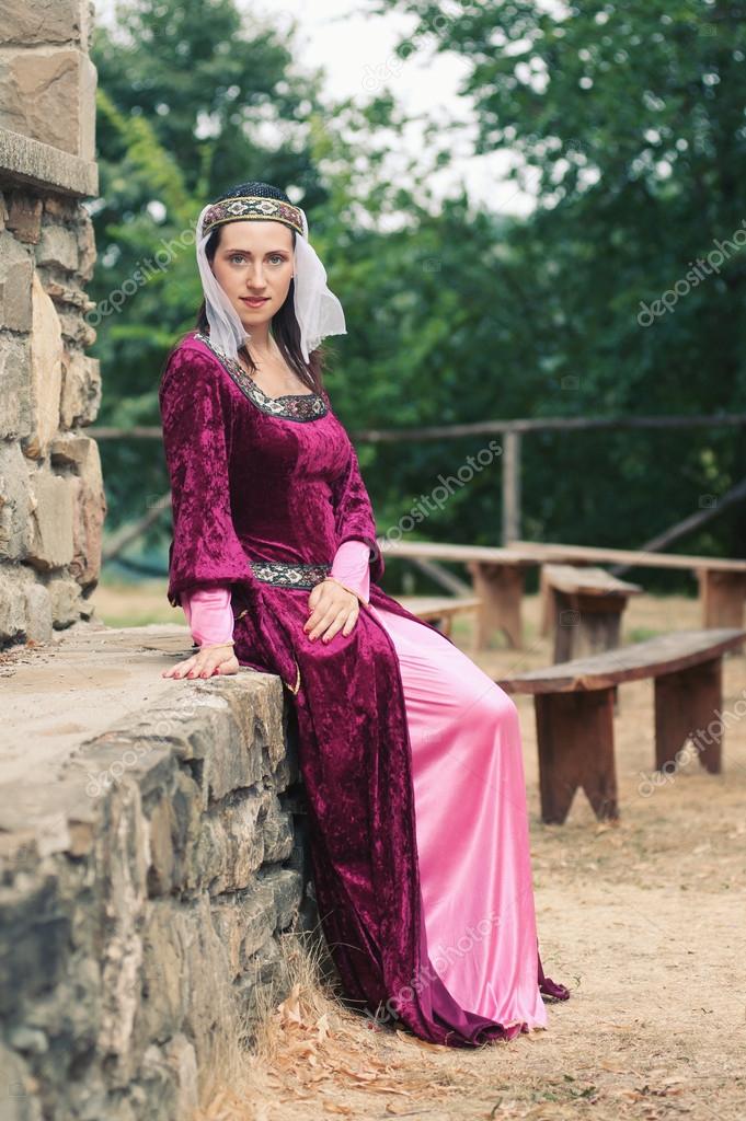 Burgundy medieval hotsell dress
