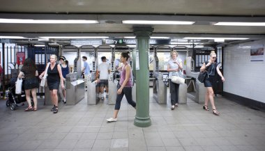 New york city - 1 Temmuz: taşıt Metro İstasyonu 1 Temmuz tarihinde,
