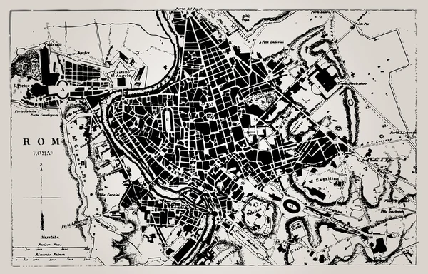tarihi Roma, İtalya Haritası.