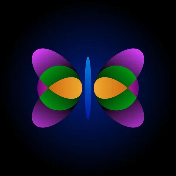 Illustrazione astratta della farfalla . — Vettoriale Stock