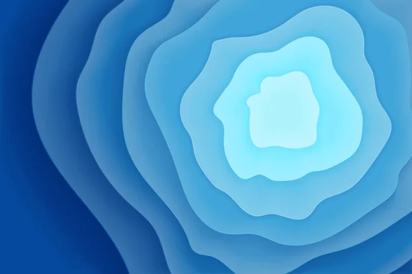 波状の水青の抽象的な背景 バナー 招待状 ポスターやウェブサイトのデザイン 3D効果のベクトルイラスト Eps — ストックベクタ
