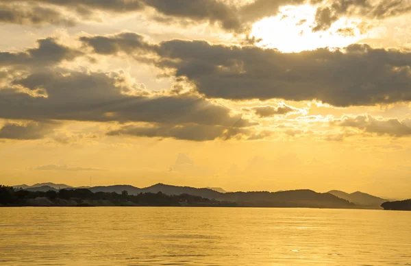 Blick auf den Fluss Khong — Stockfoto