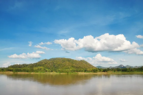 Utsikt över khong river — Stockfoto