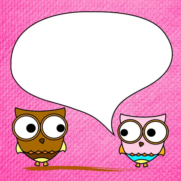 Card owl — Stock Photo, Image