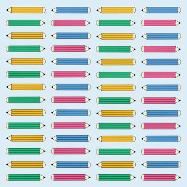 Renkli kalemlerle arka plan.