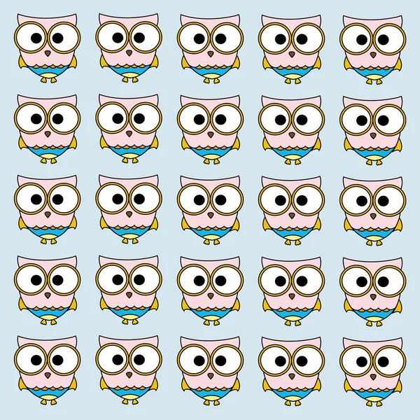 Owl background — Stock Vector