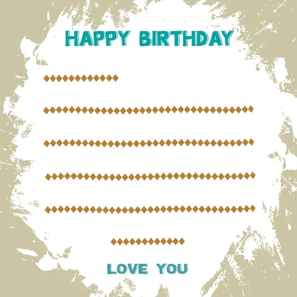 Happy birthday card for everyone. — Stock Vector