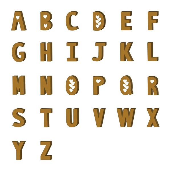 Alphabet A à Z — Image vectorielle