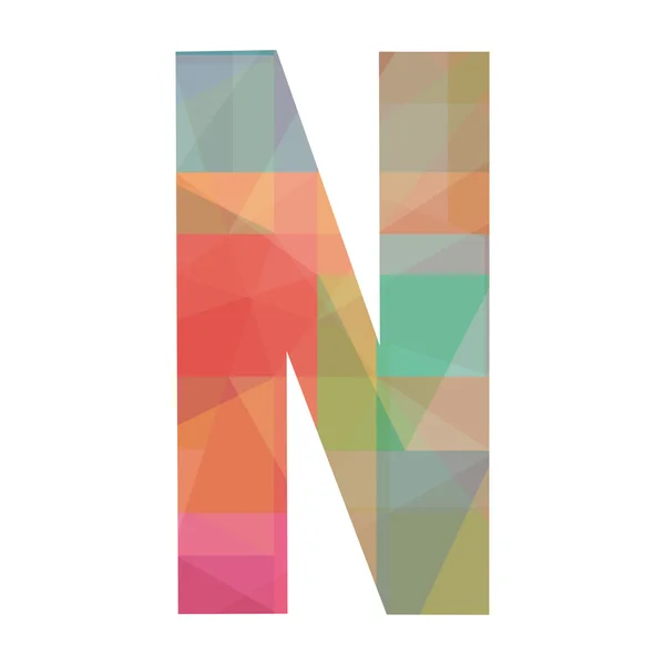 N alphabet — Stock Vector