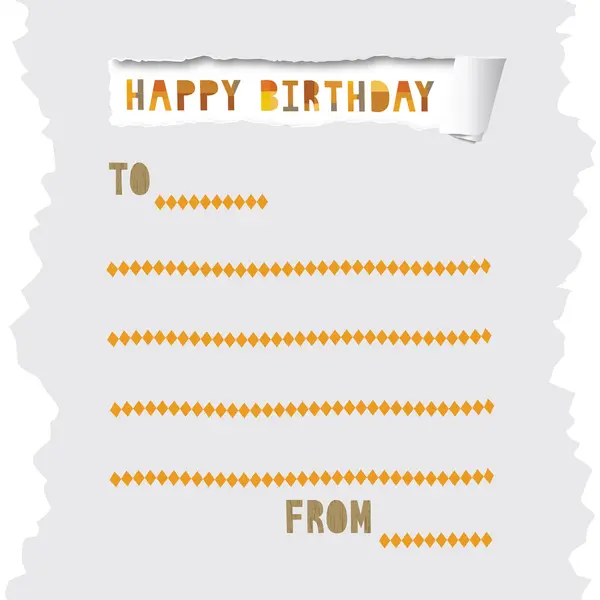 Cartão de aniversário feliz para todos . —  Vetores de Stock