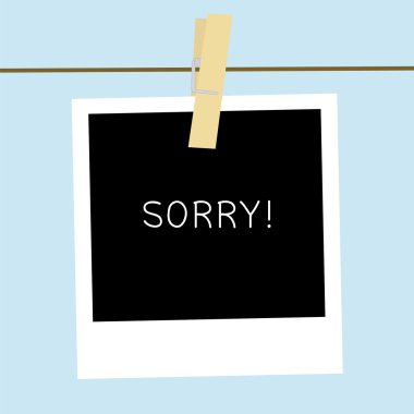 Resim kartı için Üzgünüz.