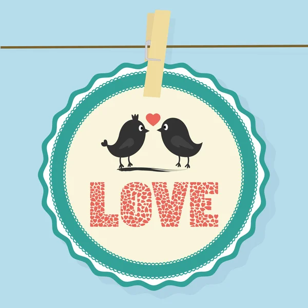 Love Card — Stock Vector