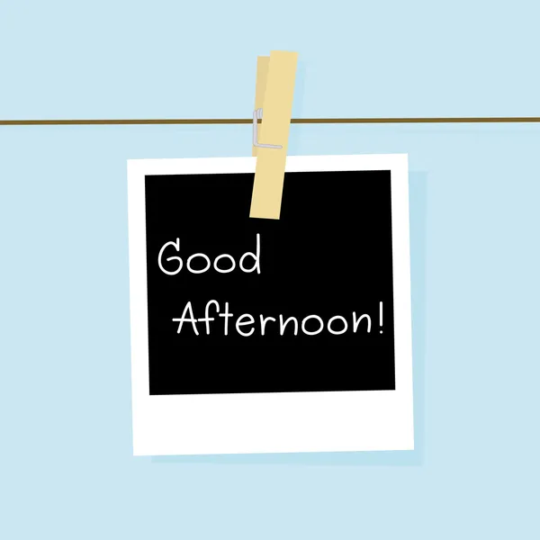 Good afternoon card — Stock Vector